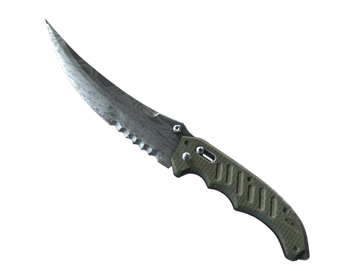 Buy CS2 knife ★ StatTrak™ Flip Knife | Damascus Steel (Minimal Wear) skin