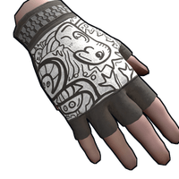 Buy Rust clothing Doodle Gloves skin