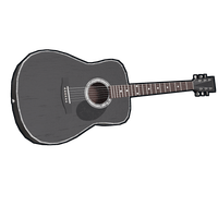 Buy Rust weapon Black Acoustic Guitar skin