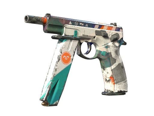 Buy CS2 pistol CZ75-Auto | Slalom (Well-Worn) skin