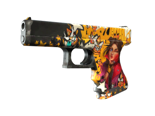 Buy CS2 pistol Glock-18 | Bullet Queen (Well-Worn) skin