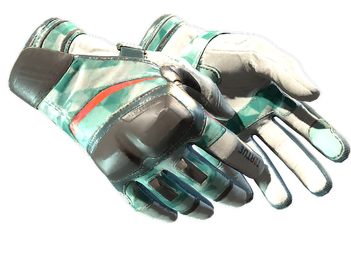 Buy CS2 gloves ★ Moto Gloves | Spearmint (Well-Worn) skin