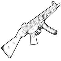 Buy Rust weapon Comics MP5 skin