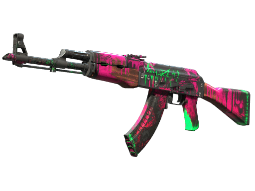 Buy CS2 rifle StatTrak™ AK-47 | Neon Revolution (Battle-Scarred) skin