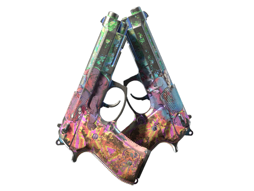 Buy CS2 pistol Souvenir Dual Berettas | Sweet Little Angels (Battle-Scarred) skin