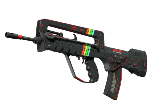 Buy CS2 rifle FAMAS | ZX Spectron (Well-Worn) skin