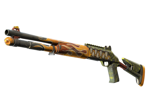 Buy CS2 shotgun StatTrak™ XM1014 | Incinegator (Well-Worn) skin