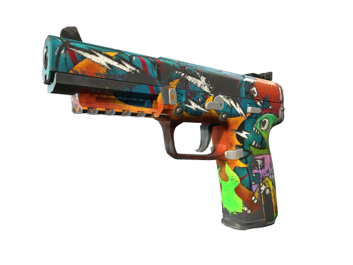 Buy CS2 pistol Five-SeveN | Angry Mob (Battle-Scarred) skin