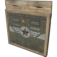 Buy Rust misc Military Storage Wooden Double Door skin
