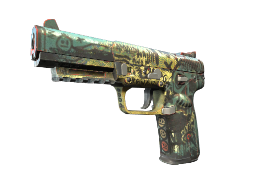 Buy CS2 pistol StatTrak™ Five-SeveN | Scrawl (Battle-Scarred) skin