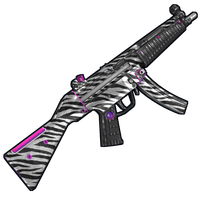 Buy Rust weapon Zebra MP5 skin