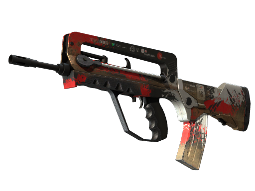 Buy CS2 rifle StatTrak™ FAMAS | Roll Cage (Well-Worn) skin
