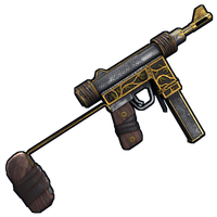 Buy Rust weapon Goldthorn SMG skin