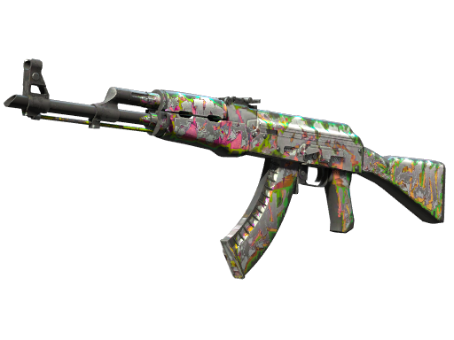 Buy CS2 rifle StatTrak™ AK-47 | Head Shot (Well-Worn) skin