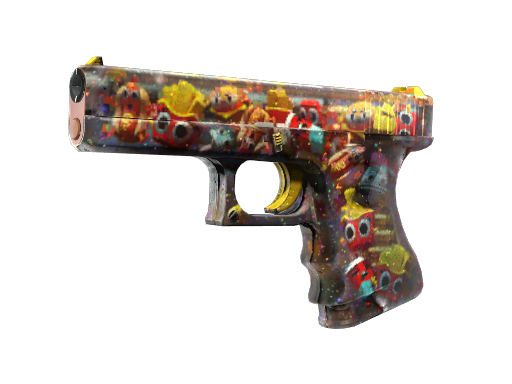 Buy CS2 pistol StatTrak™ Glock-18 | Snack Attack (Battle-Scarred) skin