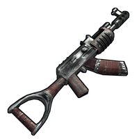 Buy Rust weapon Battle Scarred AK47 skin