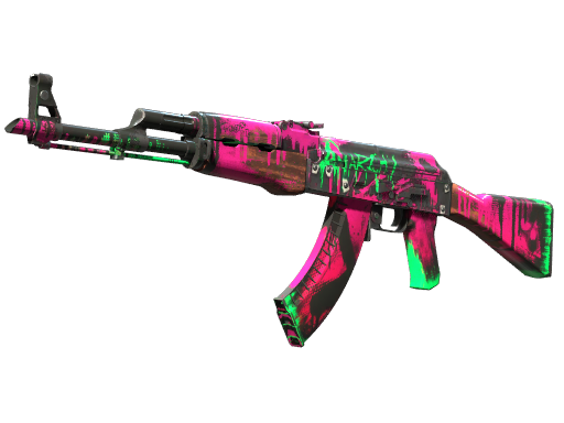 Buy CS2 rifle AK-47 | Neon Revolution (Well-Worn) skin