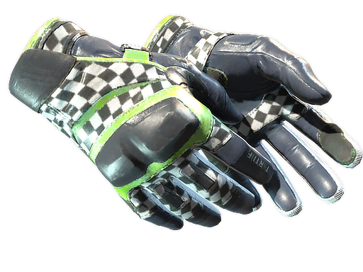 Buy CS2 gloves ★ Moto Gloves | Finish Line (Well-Worn) skin