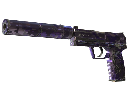Buy CS2 pistol USP-S | Purple DDPAT (Well-Worn) skin