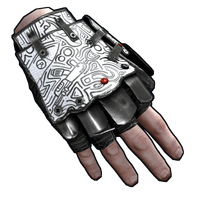 Buy Rust clothing Doodle Roadsign Gloves skin