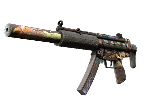 Buy CS2 smg MP5-SD | Necro Jr. (Battle-Scarred) skin