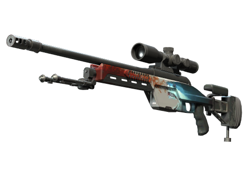 Buy CS2 sniper rifle StatTrak™ SSG 08 | Blood in the Water (Factory New) skin