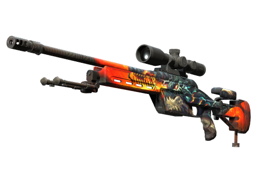 Buy CS2 sniper rifle StatTrak™ SSG 08 | Dragonfire (Minimal Wear) skin