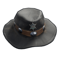 Buy Rust clothing Cowboy Sheriff Hat skin