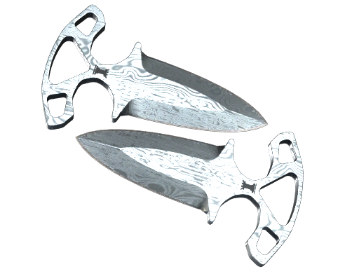 Buy CS2 knife ★ Shadow Daggers | Damascus Steel (Well-Worn) skin