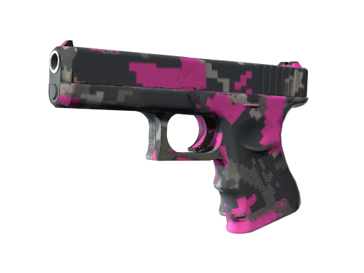 Buy CS2 pistol Souvenir Glock-18 | Pink DDPAT (Well-Worn) skin