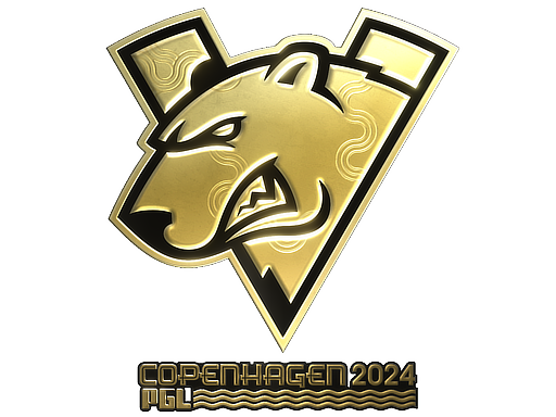 Buy CS2 sticker Sticker | Virtus.pro (Gold) | Copenhagen 2024 skin