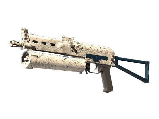 Buy CS2 smg Souvenir PP-Bizon | Facility Sketch (Minimal Wear) skin