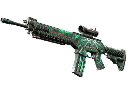 Buy CS2 rifle SG 553 | Dragon Tech (Well-Worn) skin