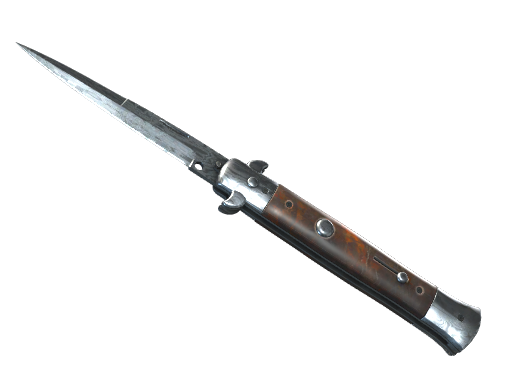 Buy CS2 knife ★ StatTrak™ Stiletto Knife | Damascus Steel (Minimal Wear) skin