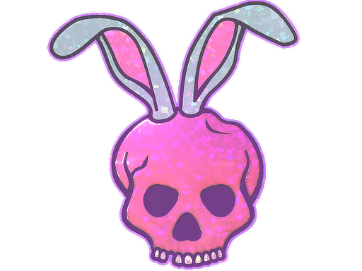Buy CS2 sticker Sticker | Skull Bunny (Glitter) skin
