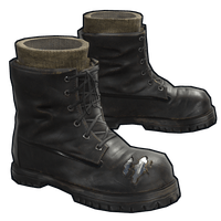 Buy Rust clothing Army Black Boots skin