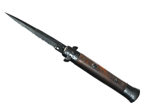 Buy CS2 knife ★ Stiletto Knife | Damascus Steel (Battle-Scarred) skin