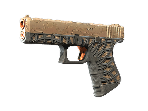 Buy CS2 pistol Glock-18 | Ifrit Lattice (Well-Worn) skin